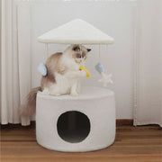 Rotating Carousel Cat Climbing Tree Nest